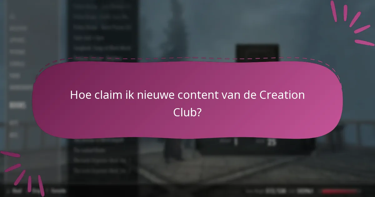 Wat zijn de aankomende releases voor de Skyrim Special Edition Creation Club?