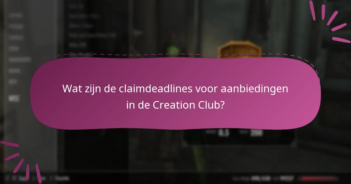 Welke tijdelijke content is beschikbaar in de Creation Club?